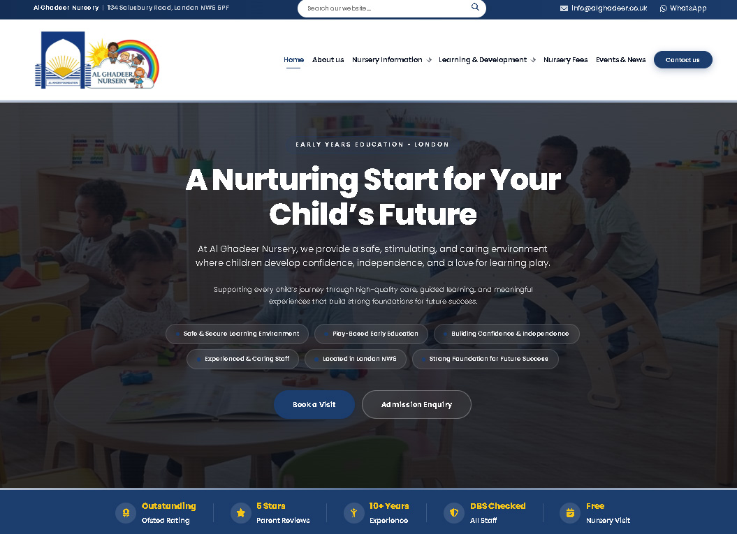 Al Ghadeer Nursery Website